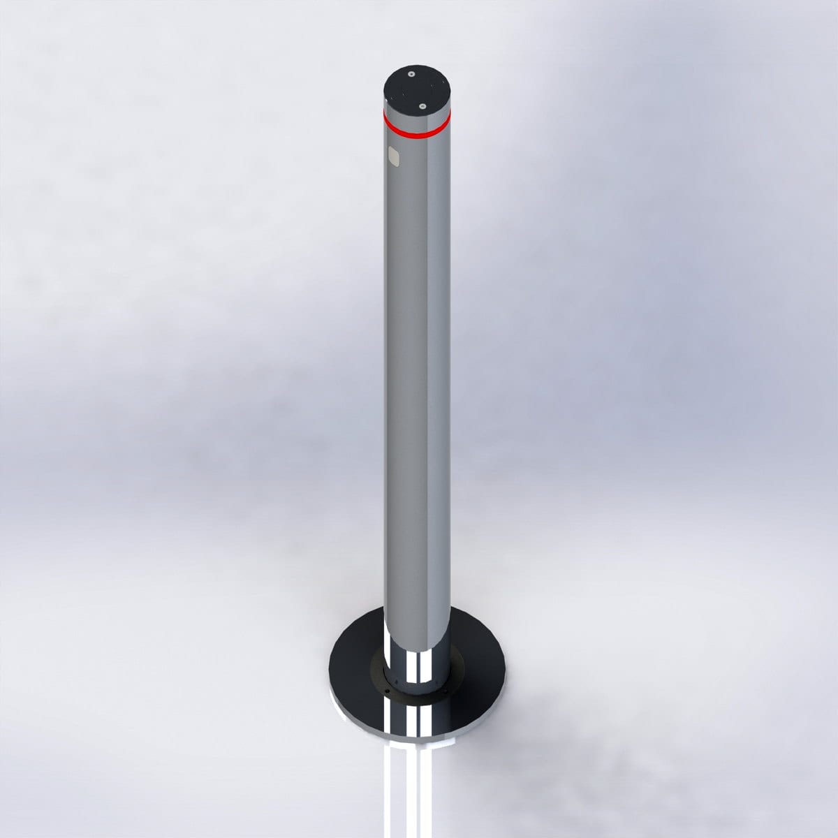 Automatic roadside bollard